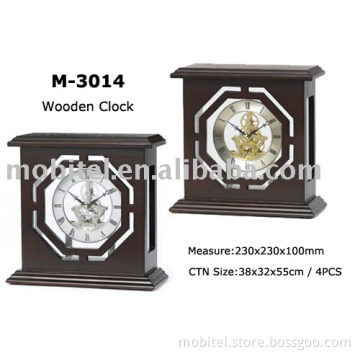 Wooden Table Clock (M-3014)